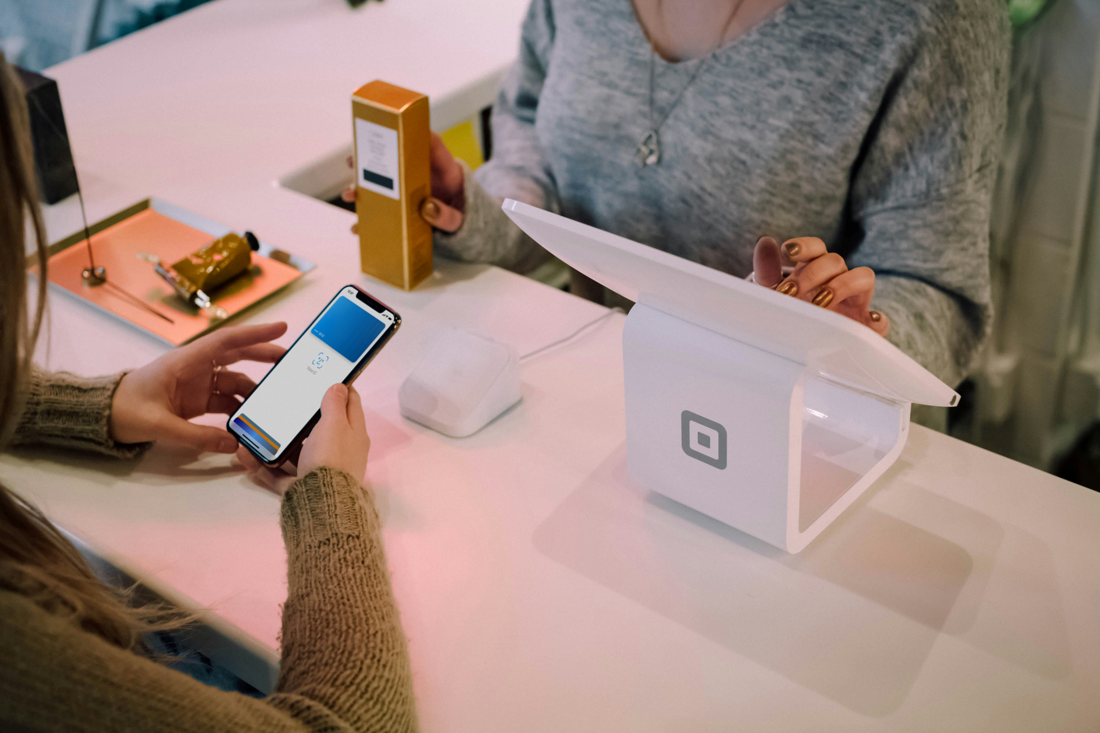 Contactless payment at a retail checkout counter